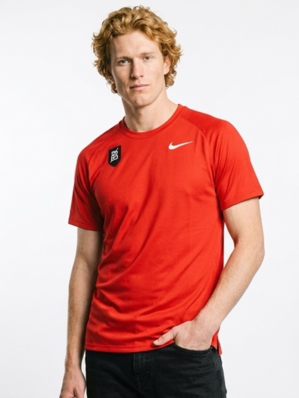 Nike Bright Red Short Sleeve Tee